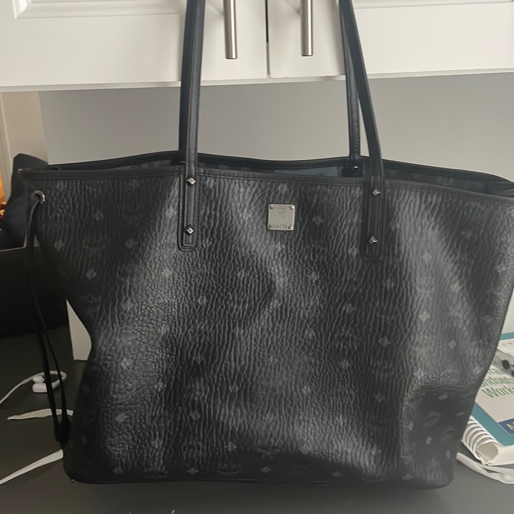 MCM large black tote